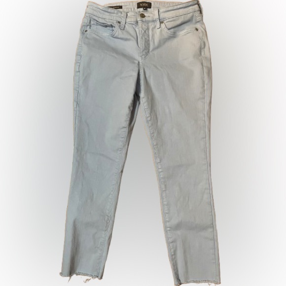 NYDJ Alina Legging Clear Sky Blue Jeans Size 6P - Picture 1 of 8
